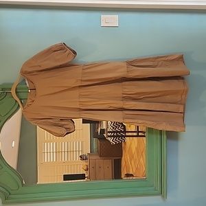 Everlane tiered puff sleeve dress size 8 Hazel